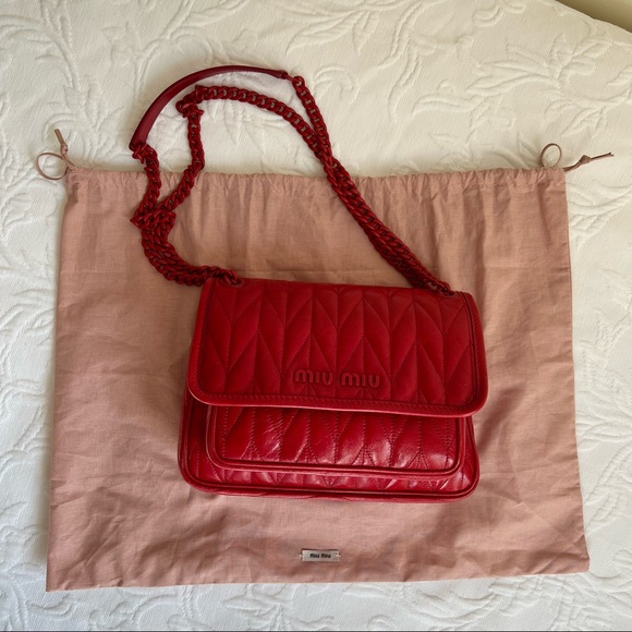 Miu Miu Quilted Flap Shoulder Bag - Picture 3 of 16